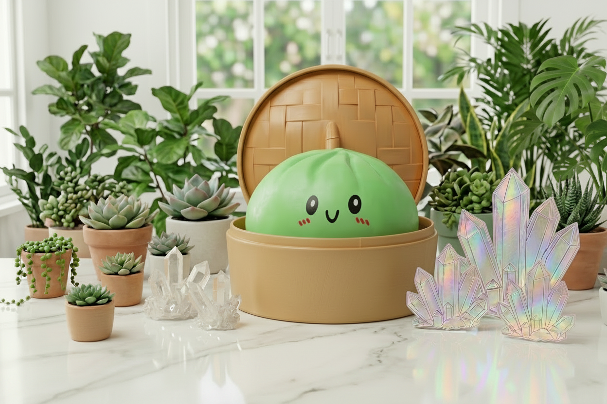 Green Dumpling Squishy Toy
