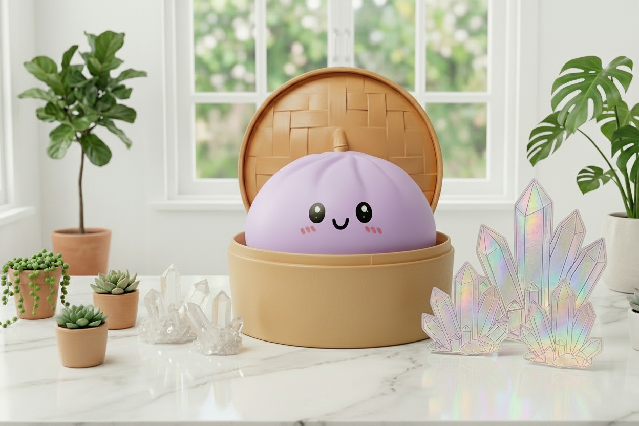 Purple Dumpling Squeeze Stress Buddy
