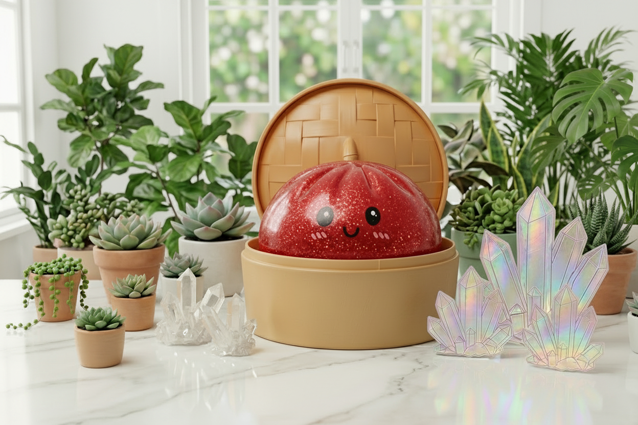 Red Dumpling Stress Squishy Budd