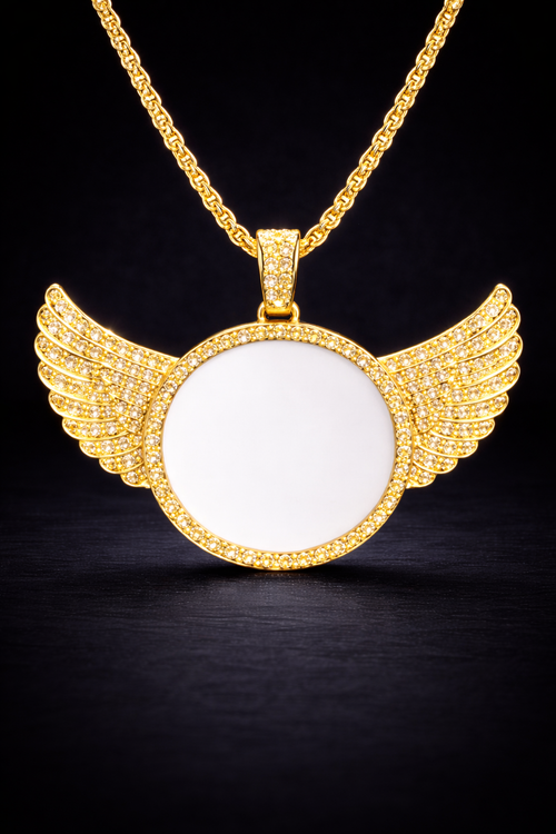 Memory Angel Wings Mirror Pendant